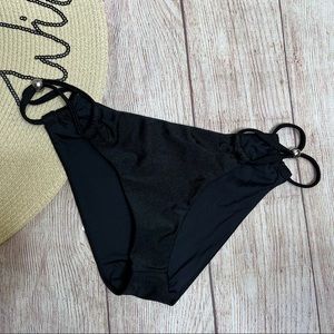 The Jetset Diaries Natalia Black Bikini Swim Bottoms Size Small